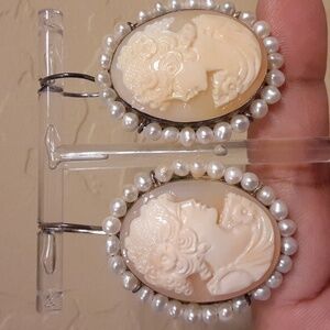 PRICE IS FIRM. 925 Genuine Hand Carved Cameo, Made In Italy.